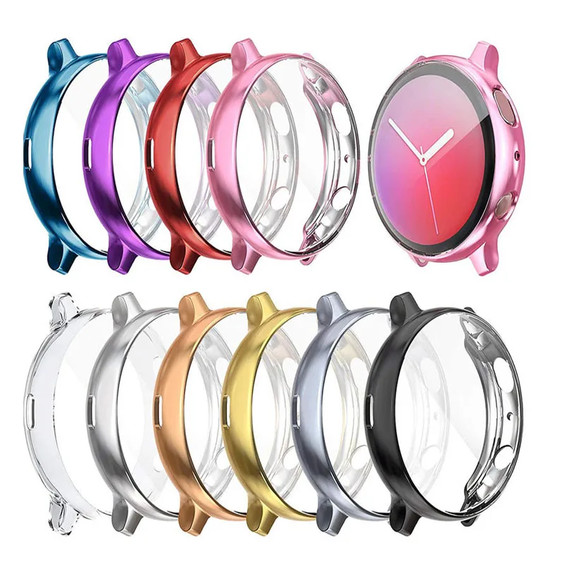 TPU Case Screen Protector For Samsung Galaxy Watch 4 Active 2 40 44mm 46mm 42 Electroplate Full Cover Soft Sports Ultra thin | Электроника