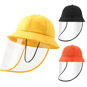 

Kids Anti Sun Dust Proof Removable Face Shield Protective Cap Anti Droplet Full Face Protective Cover Mask Fisherman Hat