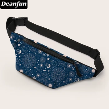 

Deanfun Ladies Fashion Bum Bag Starry Patterned Waist Bags Portable Phone Pouch Bag Blue Fanny Pack 18068