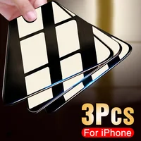 3PCS Schutz Glas auf die Für iPhone 11 Pro X XR XS Max Gehärtetem Screen Protector Für iPhone 7 8 6 6s Plus 11 PRO Max Glas