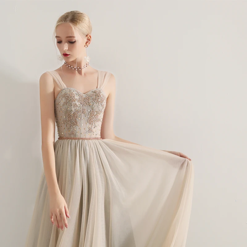 Новое поступление осенних платьев для выпускного вечера vestido de noiva sereia, вечернее платье из тюля, мягкое кружевное платье без бретелек, элегантное