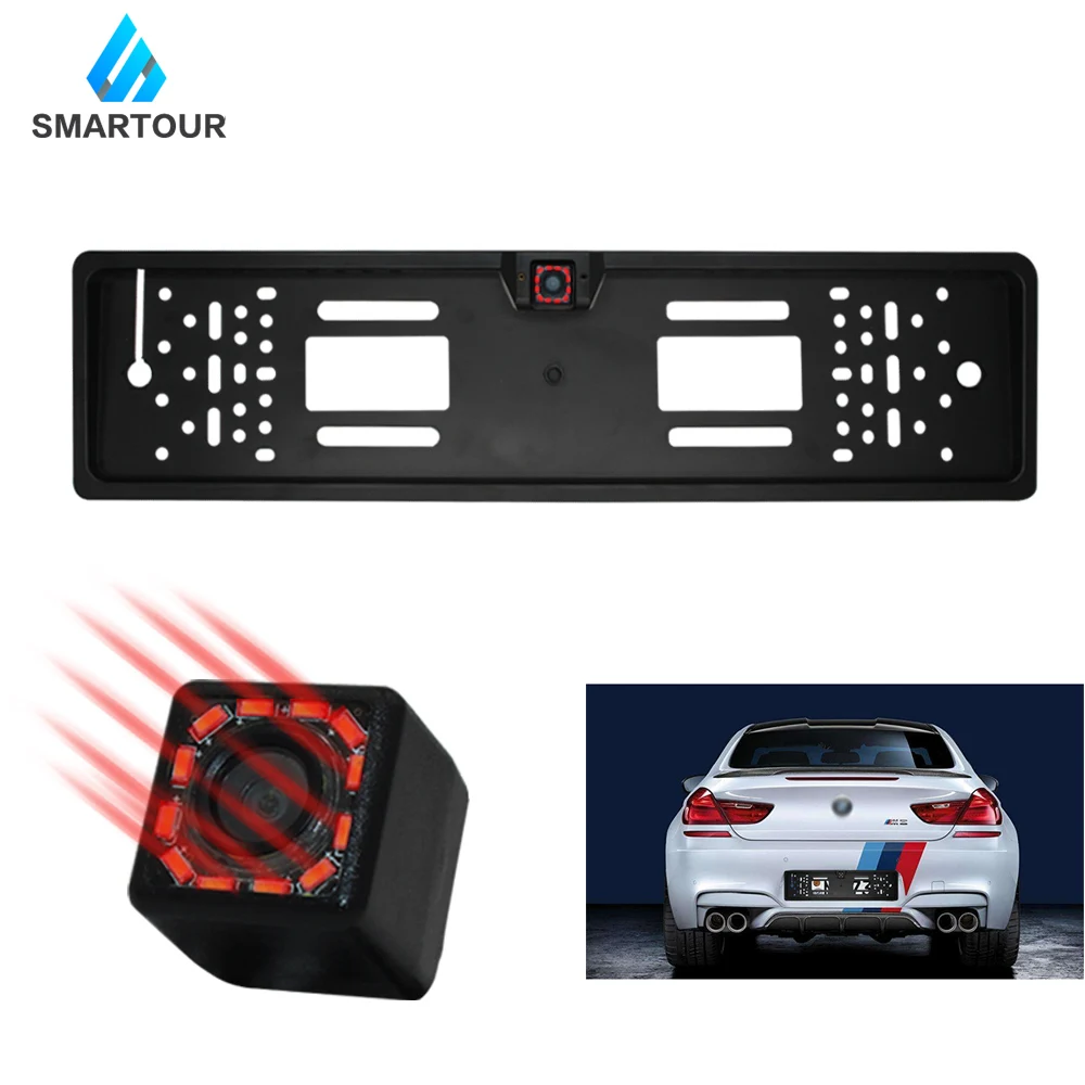 12 Infrared Smartour Автомобильная камера заднего вида ночного видения широкоугольная HD цветное изображение Водонепроницаемая универсальная дублирующая для парковки заднего вида камера - Название цвета: 12 Infrared
