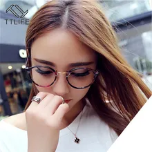 TTLIFE компьютерные очки анти Синяя круглая рамка в стиле ретро очки голубые легкие очки анти радиационные очки прозрачные большие YJHH0282