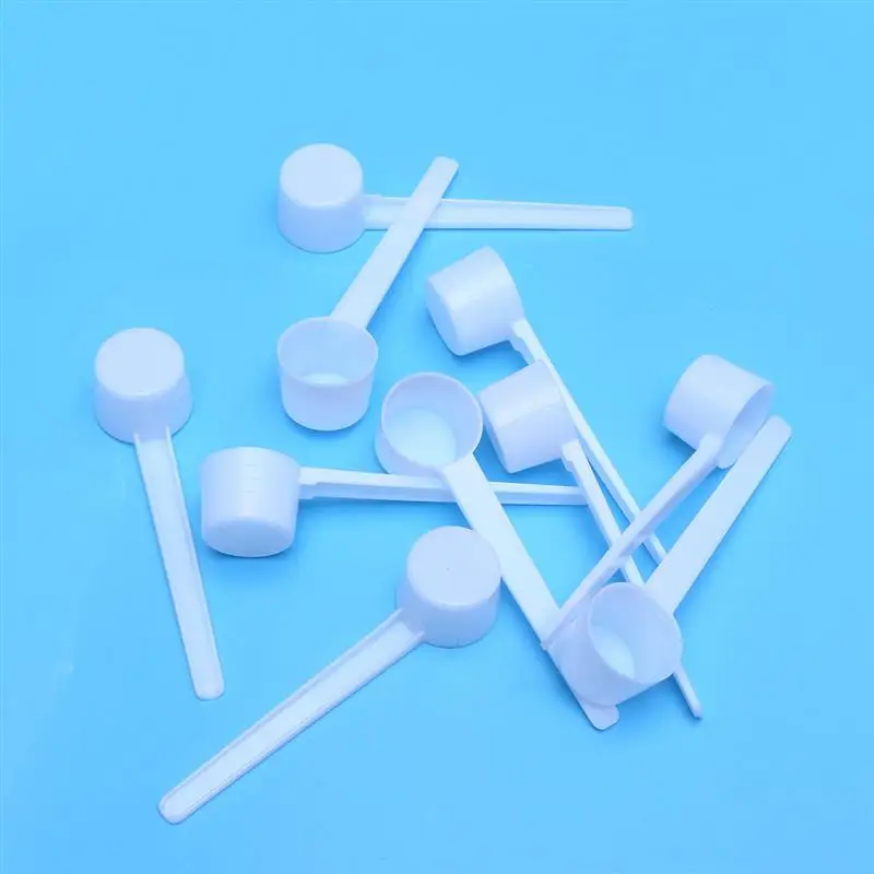 100pcs 5g plastic coffee measuring scoop for milk coffee seasoning refillable reusable