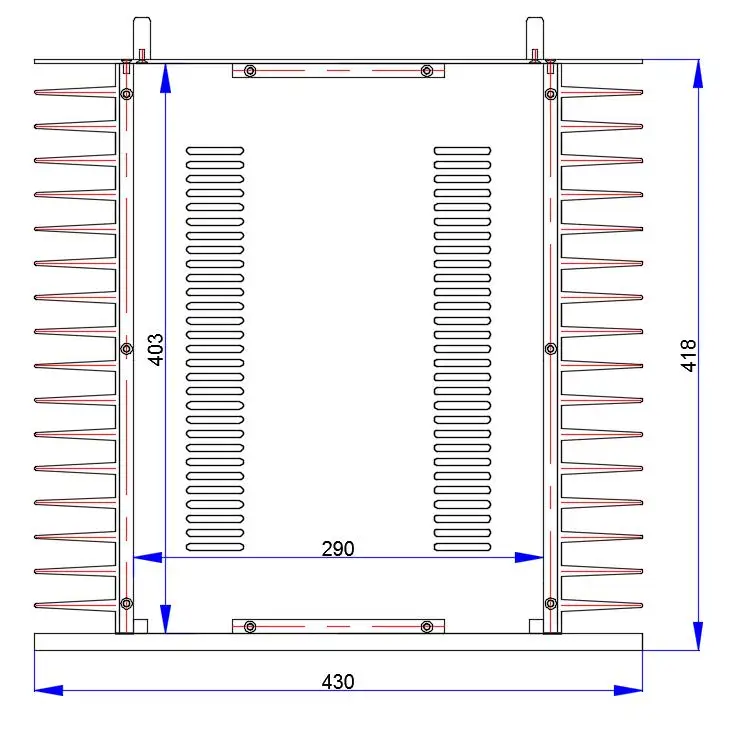 Full aluminum DIY 4320 power amplifier chassis class A enclosure big heatsink HIFI box