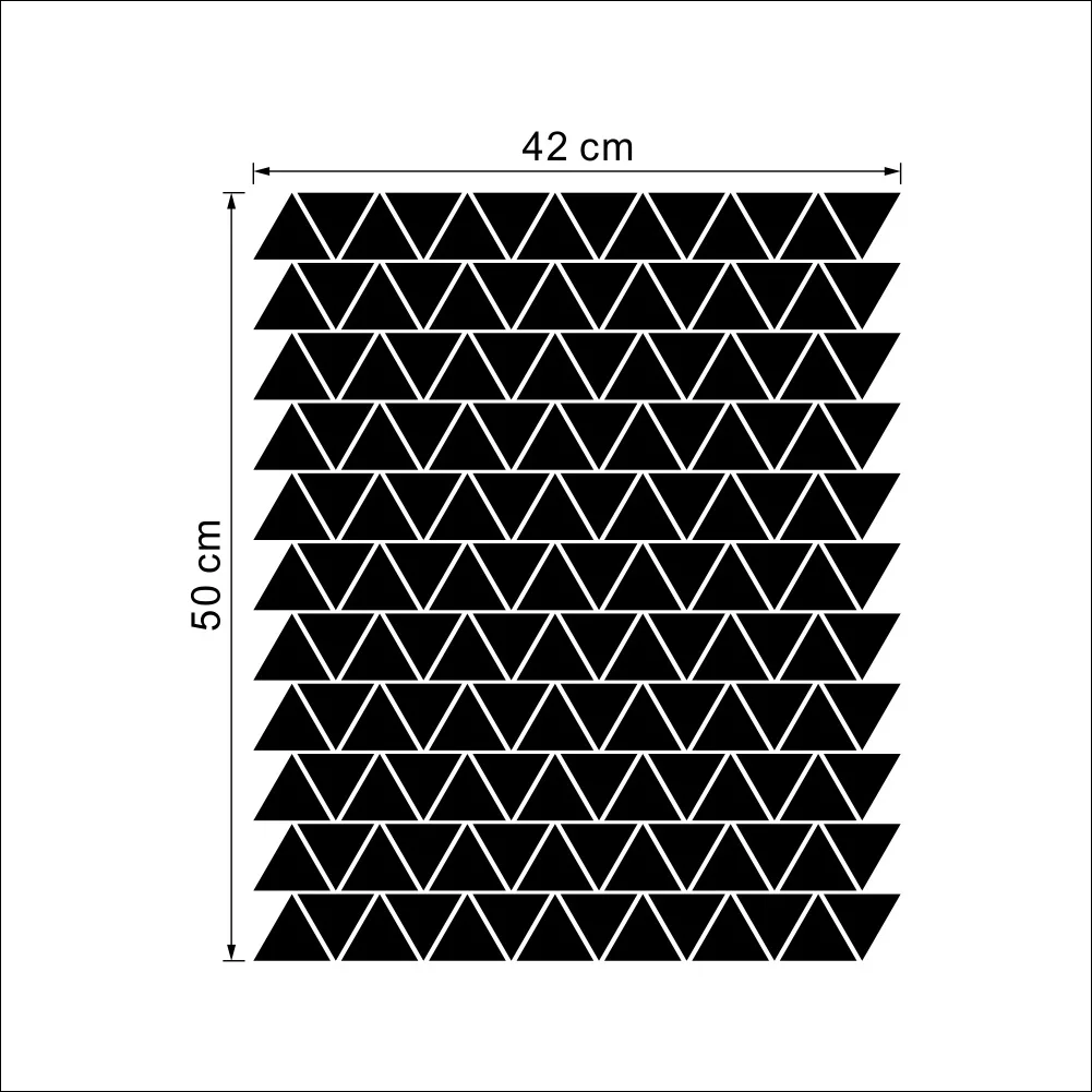 154 шт./лист виниловые наклейки на стену в виде треугольников 5 см|triangle wall stickers|wall