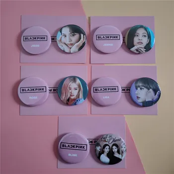 

2pcs/set Kpop BLACKPINK Badge HD Photo Album Brooch KPOP ROSE LISA JENNIE JISOO BadegeL Kpop Accessories New Arrivals