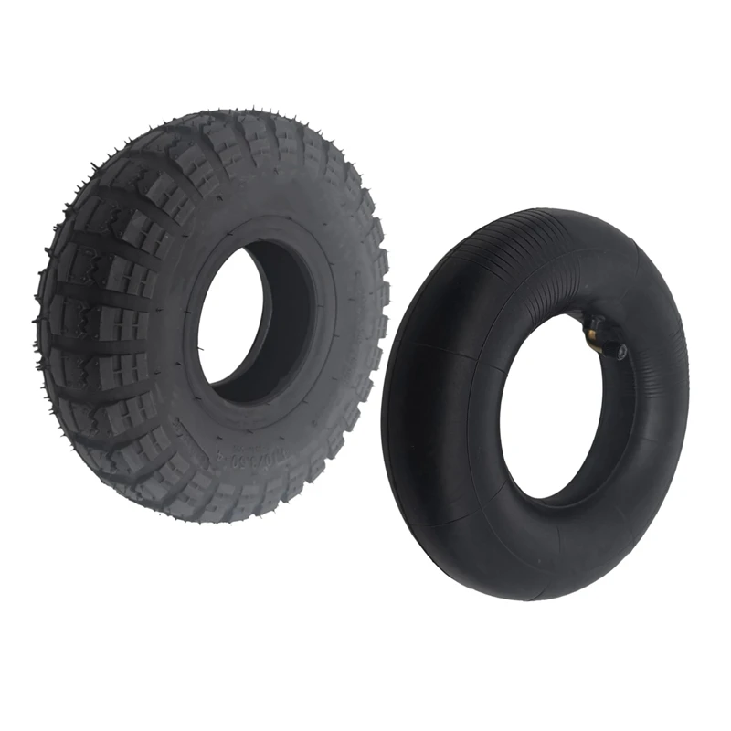 

4.10/3.50-4 410/350-4 ATV Quad Go Kart 47Cc 49Cc Chunky 4.10-4 Tire Inner Tube Fit All Models 3.50-4 4 inch Tire