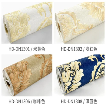 

9.5m waterproof European Damascus waterproof wallpaper for bedroom living room office kitchen wall papers home decor bedroom