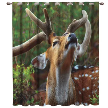 

Deer In The Forest Window Treatment Hardware Sets Curtain