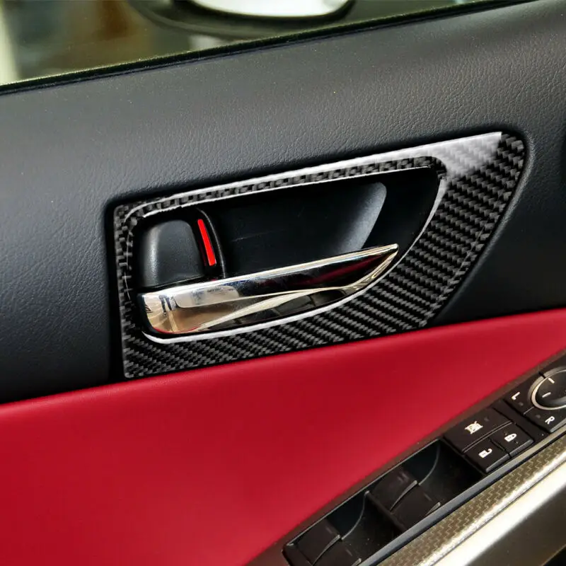 Для LEXUS IS250 IS350-18 углеродное волокно внутренняя дверная ручка декоративная рамка