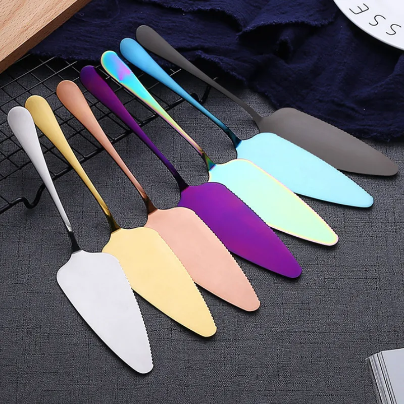 

Stainless Steel Cake Spatula Cutter Color Cake Pizza Shovel Blade Butter Cheese Dessert Tools Kitchen Baking Cake Accessories