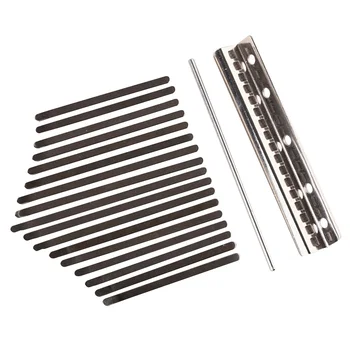 

Portable DIY Rustproof Kalimba Shrapnel 17 Keys Stringed Instrument Fingertip Piano Crisp Sound Manganese Steel Replacement