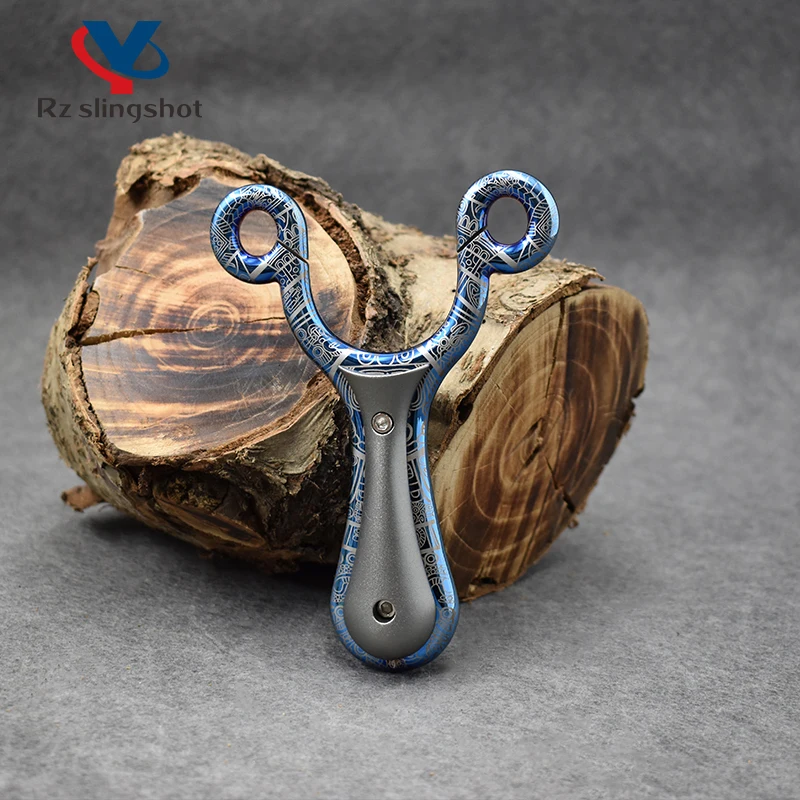 High Quality Metal Slingshot Traditional Outdoor Shooting Catapult with Round Rubber Band Sports Equipment Hunting Accessories