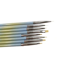 Fingerqueen 8 шт УФ гель для ногтей лайнер для рисования градиентная кисть градиентная рампа ручка для маникюра ручка для рисования B-36