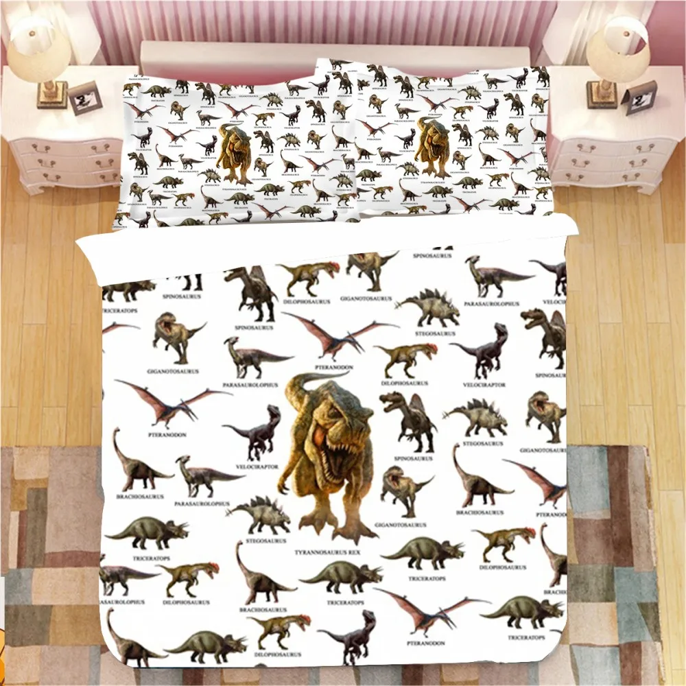 dinosaur single quilt cover
