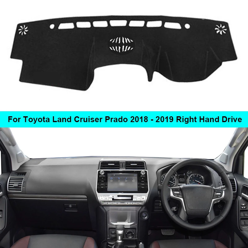 Car Inner Dashboard Cover For Toyota Land Cruiser Prado RHD LHD Sunshade Cushion Car Dash Mat Carpet Cushion Cape