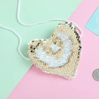 

New Fashion Sequins Coin Purse Wallet Kids Girl Glittering Purse Women Handbag Party Zipper Bag M5TE
