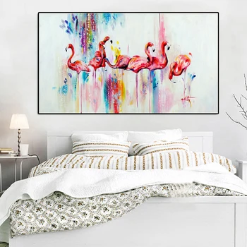 

Hot Selling Print by EPSON Animal Red Crowned Cranes Oil Painting on Canvas for Living Room Wall Art Posters No Frame