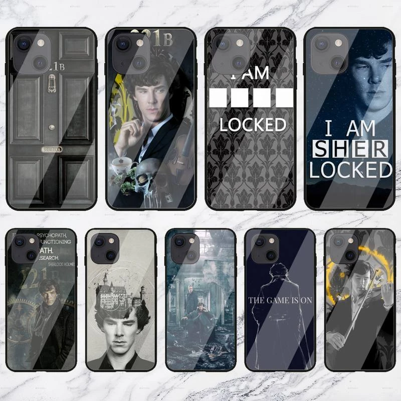 best iphone 11 Pro Max case 221b-sherlock-holmes-tv Phone Case For iPhone13 12 Mini 11 Pro XS Max X XR 7 8 Plus Glass Shell iphone 11 Pro Max wallet case