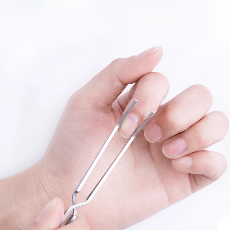 Nail Action нержавеющая сталь tweezers Cross Nail стильная клипса инструменты для маникюра формирующий Пинцет акриловый УФ гель кривая фиксированная Щепка