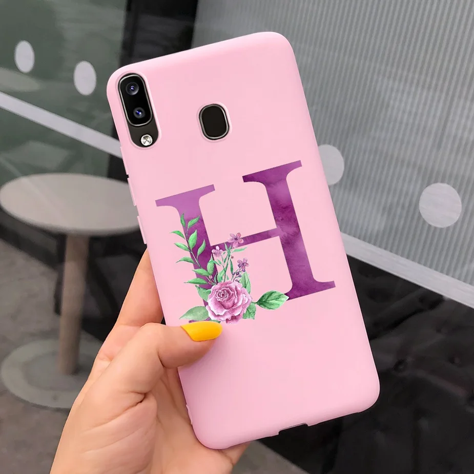 Cute Silicone Alphabet Design Phone Case - Soft Protective Bumper Cover