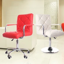 Европейский Простой Модный тканевый барный стул парикмахерский высокий стул мягкий удобный регулируемый по высоте Бесплатная доставка