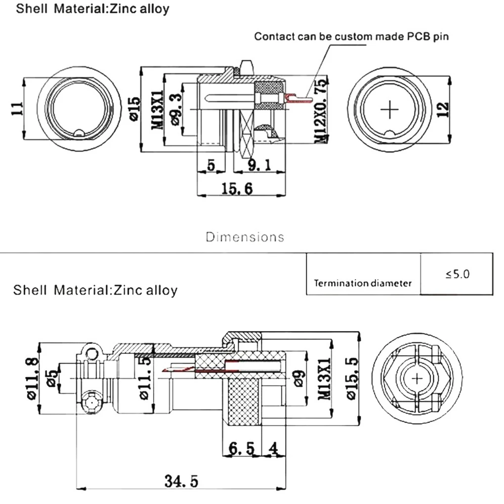 5 пар/компл. мужской женский авиационный разъем металлическое серебристое авиационная вставка аксессуар GX12-3