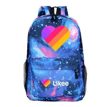 

Likee Backpack for Students LIKEE Video App Laptop Backpack School Bags for Teens Girls Travel Fashion LIKE Russian Styles