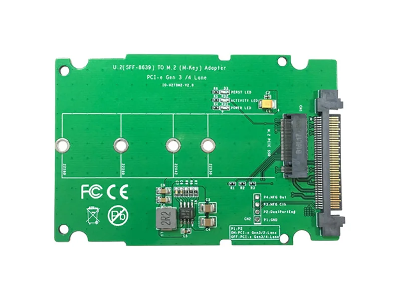 SSD Add on Cards 2," адаптер корпуса U.2(SFF-8639) to M.2 PCI-e I/F с кабелем NGFF