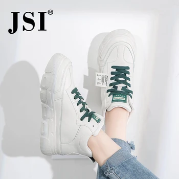 

JSI Comfortable Fashion Women Flats High Quality Cross-Tied Lace-Up Letter Print Breathable Shoes Casual Round Toe Sneaker JO451