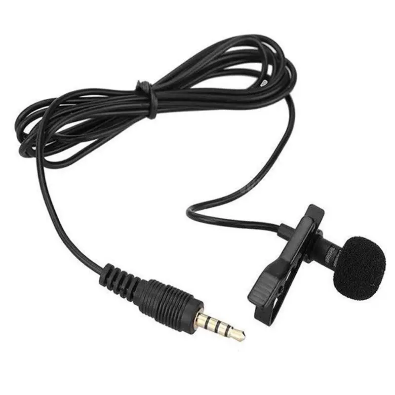Портативный внешний 3 5 мм Hands Free проводной лацкан петличный микрофон на для