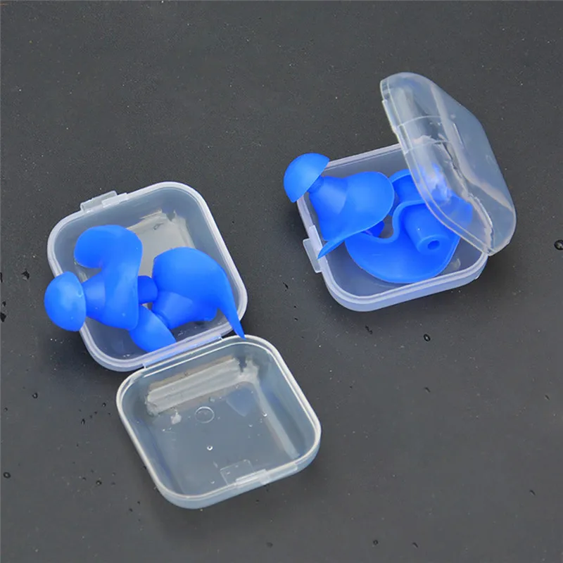 1 пара многоразовые силиконовые спиральные водонепроницаемые затычки для ушей пыленепроницаемые наушники для спорта и дайвинга для водного спорта для плавания