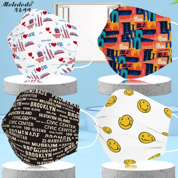 

50PCs Parent-child 3 layers Cartoon Pattern Mask 3 Layer Meltblow Aged 3-12 Child Face Maskn Cloth Kids Face Mask