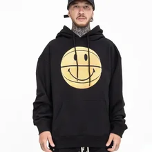 

GTDOM Men Winter 2021 New Loose Hoodies Cotton Blend Fashion Casual Printed Fleece Hooded Long Sleeve Harajuku Hoodie