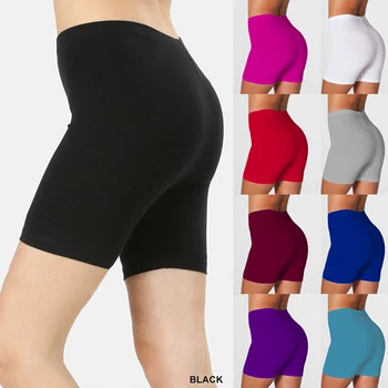 

European and American Plus-size Stretch Leggings Women's Yoga High Waist Seamless Sports Short Workout Fitness Leggings
