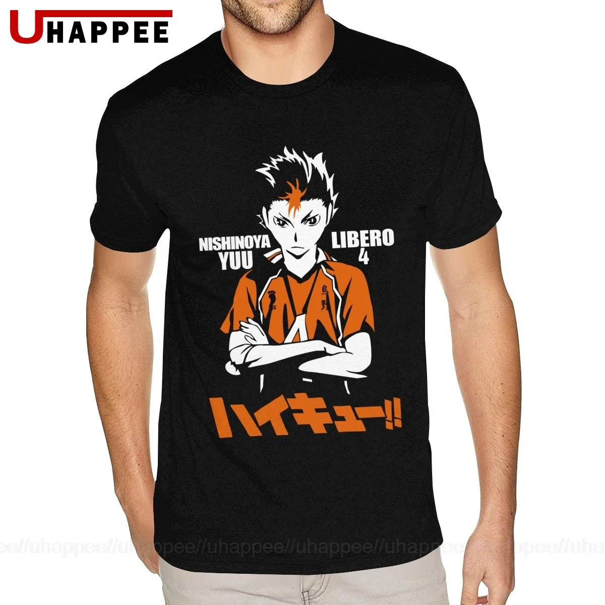 Футболка Nishinoya Yuu Haikyuu Мужская футболка оверсайз с коротким рукавом дешевые брендовые официальные