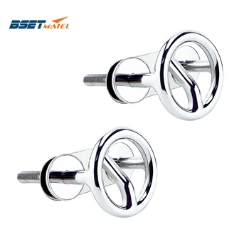 

2X Marine Grade 316 Stainless Steel Boat Water Ski Tow Hook Eye Transom Mount Boat Marine Yacht Water Sports Accessories
