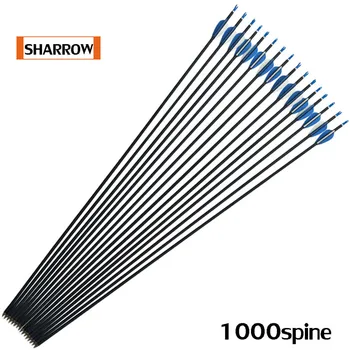 

6/12pcs Spine1000 Arrows Mixed Carbon Steel fixed Arrows Outdoor Traditional Bow Entertainment Wilderness Survive Accessories