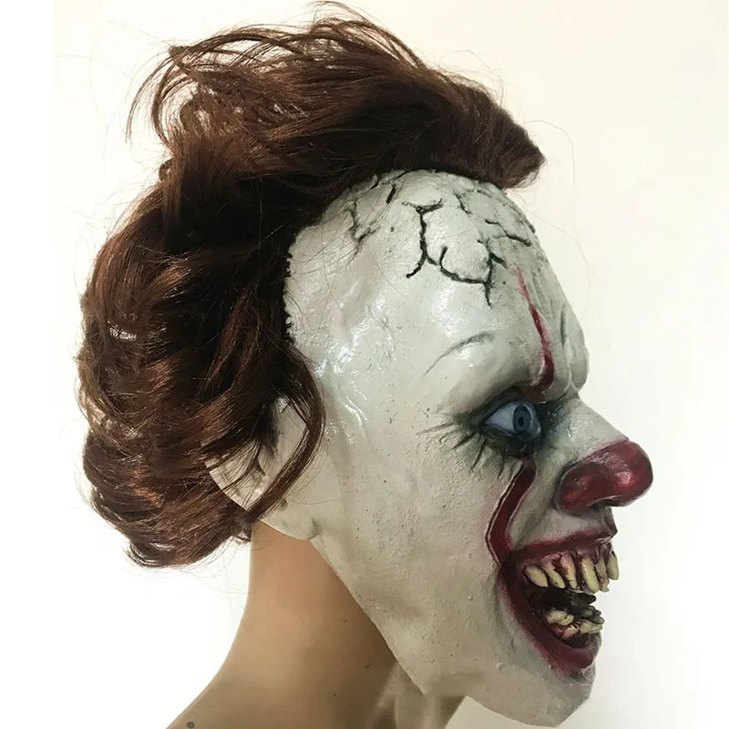 Stephen King's It Маскарадная маска Pennywise Horror одежда для клоуна маска клоуна принадлежности на хеллоуин для косплея Прямая поставка