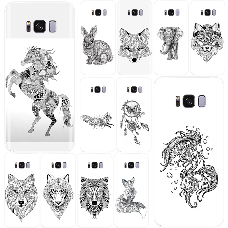 Чехол Totem из ТПУ с рисунком животных слона совы кота чехол для телефона Samsung Galaxy S6