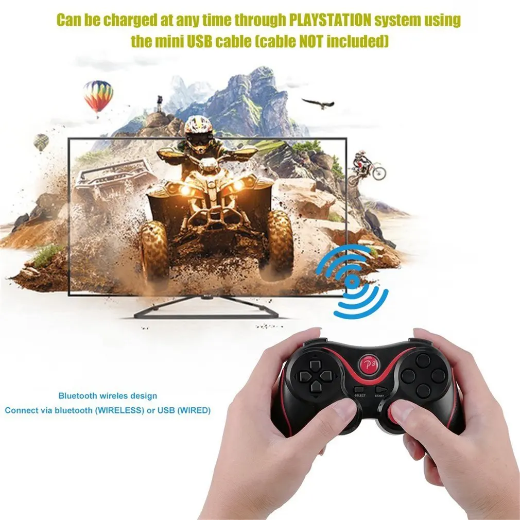 Беспроводной Bluetooth Джойстик коврик игровой консоли контроллер для Playstation PS3 Универсальный геймер домашнее игровое устройство
