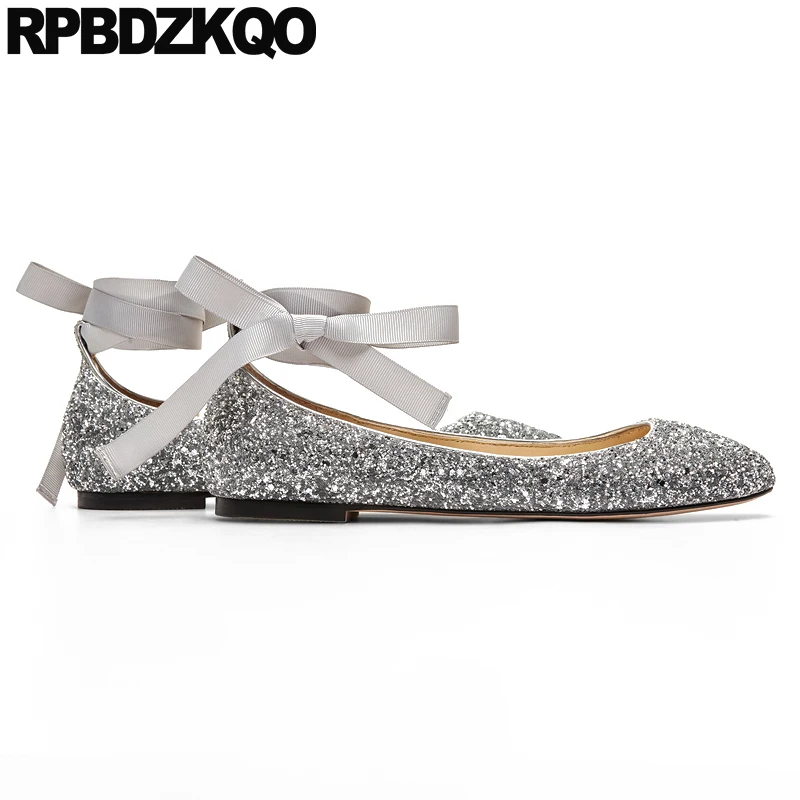 Glitter Ballerina Wedding Ballet Shoes 
