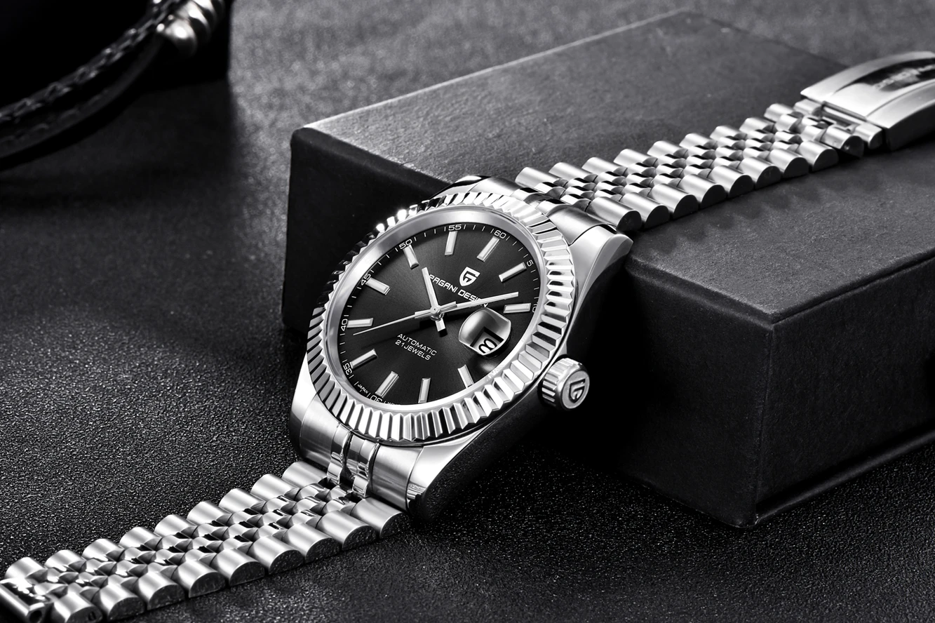 PAGANI дизайнерские брендовые 100 м водонепроницаемые спортивные часы с календарем и сапфиром Rolexable Мужские автоматические механические часы Relogio Masculino