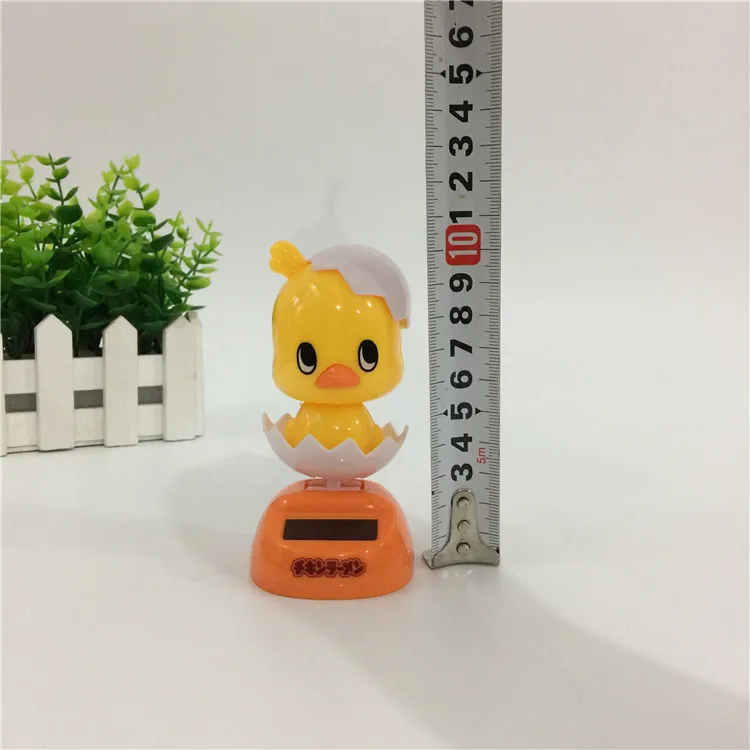 На солнечных батареях цыпленок яичная скорлупа танцы откидной клапан автомобиль домашний офис стол украшение танцор качающаяся голова Игрушка Дети Рождественский подарок