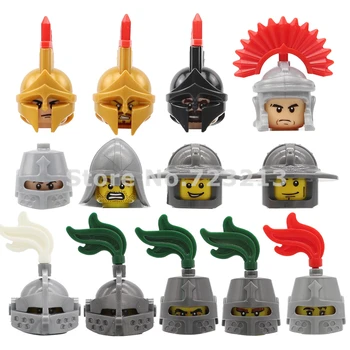 

Knight Figure Single Sale Medieval Heroic Frightening Rome Kindoms Dragon Knights Building Blocks Toys X0148