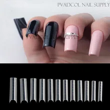 Podwójne formy System paznokci pełna pokrywa szybko budujący żel formy porady przedłużenie paznokci narzędzia do Manicure