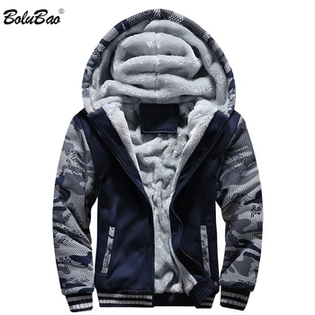 

BOLUBAO Men Fashion Hoodies Tops Autumn Winter Male High Quality Hooded Sweatshirt Male Casual Camouflage Hoodies
