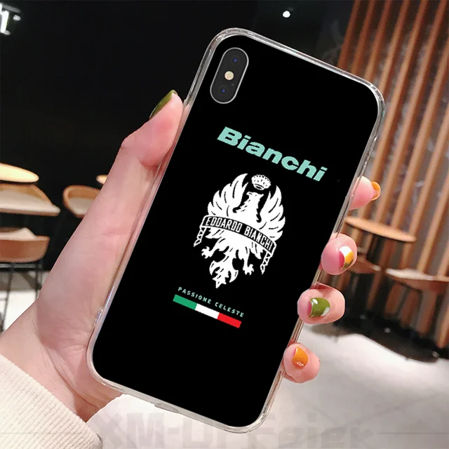 Viviana Bianchi Bike Logo Soft Shell Phone Case Capa For Iphone 11 Pro Xs Max 8 7 6 6s Plus X 5 5s Se Xr Cover Half Wrapped Cases Aliexpress