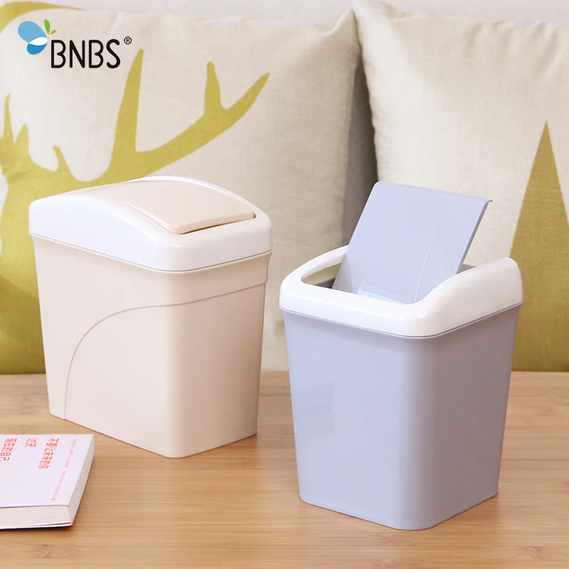 Rolling Cover Type Small Trash Can Recycling Waste Bin Garbage Paper Basket Bathroom Container Bins | Дом и сад